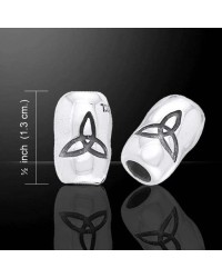 Triquetra Sterling Silver Story Bead