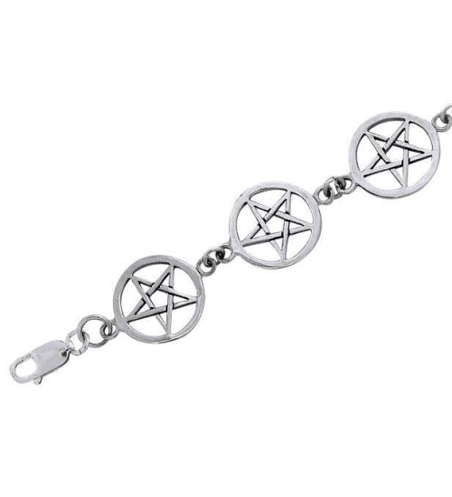 Pentacle Silver Silver Bracelet