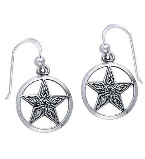 Celtic Knot Pentacle Earrings