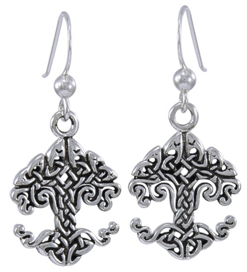 Celtic Tree of Life Sterling Silver Earrings