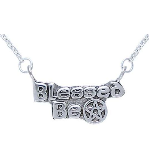 Blessed Be Pentacle Sterling Silver Necklace