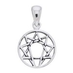 Enneagram Pendant in Sterling Silver