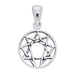 Enneagram Mini Pendant in Sterling Silver