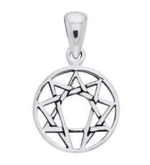 Enneagram Mini Pendant in Sterling Silver