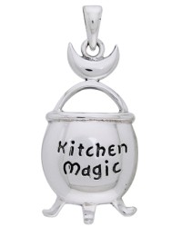 Kitchen Magic Cauldron Pendant in Sterling Silver