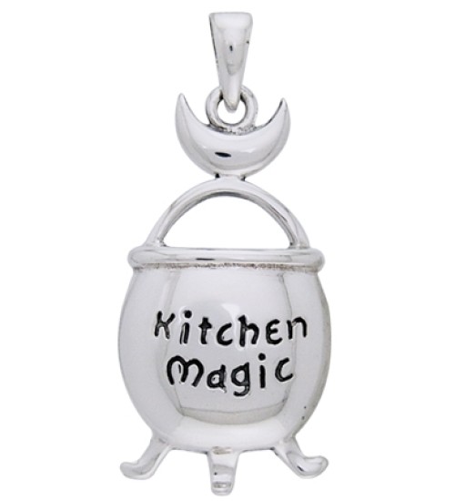 Kitchen Magic Cauldron Pendant in Sterling Silver