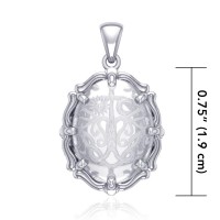 Tree of Life Natural Clear Quartz Pendant