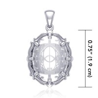Chalice Well Natural Clear Quartz Pendant