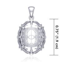 Chalice Well Natural Clear Quartz Pendant