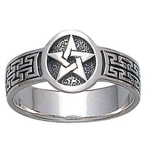 Pentacle Sterling Silver Ring