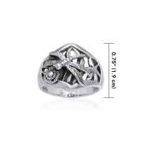 Dragonfly Silver Ring