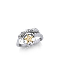 Broomstick and Star Ring