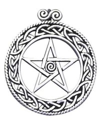 Openwork Pentacle Pendant in Sterling Silver