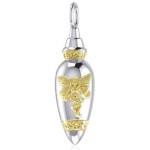 Fairy Silver and Gold Bottle Pendant