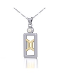 Gemini Pendant with Mother of Pearl Jewelry Set