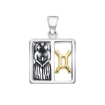 Gemini Zodiac Symbol Pendant