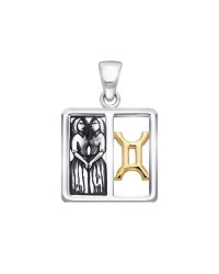 Gemini Zodiac Symbol Pendant