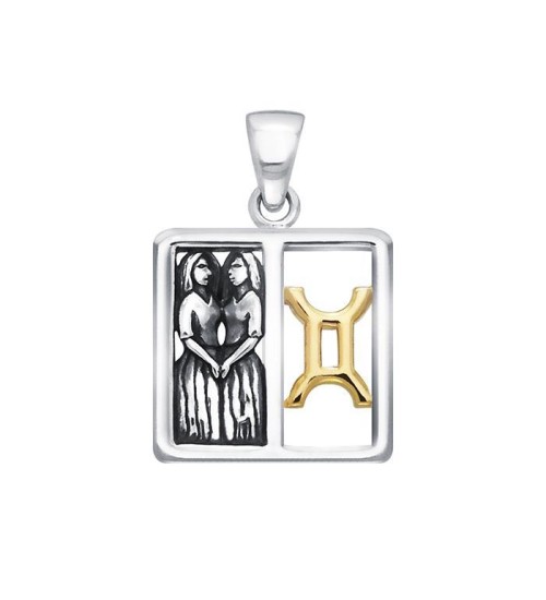 Gemini Zodiac Symbol Pendant