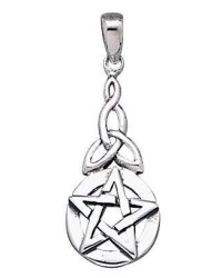 Pentacle Knot Sterling Silver Pentagram Pendant