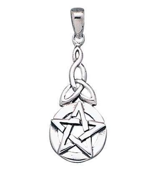 Pentacle Knot Sterling Silver Pentagram Pendant