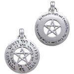 Love Pentacle Amulet in Sterling Silver