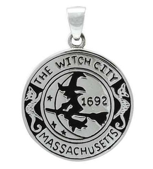 Salem Witch Commerative Sterling Silver Pendant