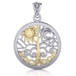 Tree of Life Sun and Moon Pendant