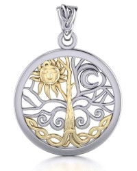 Tree of Life Sun and Moon Pendant