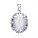 Tree of Life Natural Clear Quartz Pendant