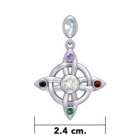 Witches Knot Elemental Power and Protection Pendant