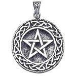 Pentagram Pentacle Pendant in Bronze or Sterling