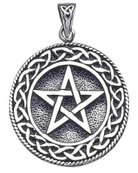 Pentagram Pentacle Pendant in Bronze or Sterling