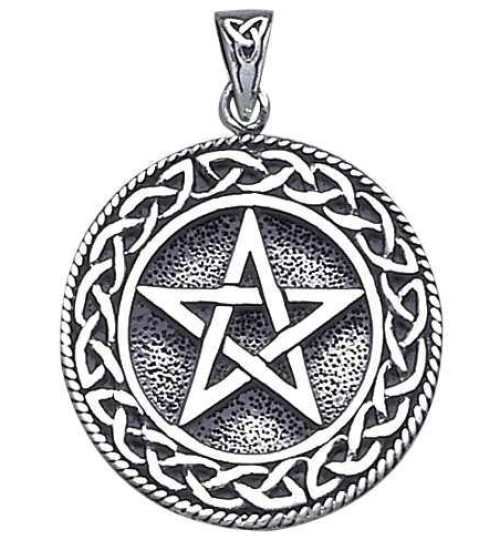 Pentagram Pentacle Pendant in Bronze or Sterling