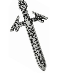Rune Masters Magical Sword Pewter Necklace