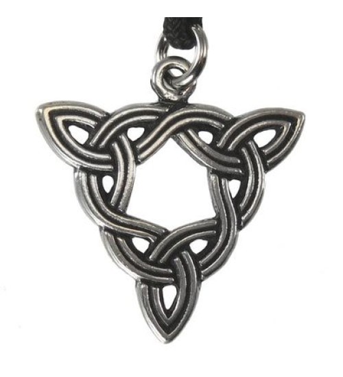 Brigid Knot Celtic Goddess Pewter Necklace