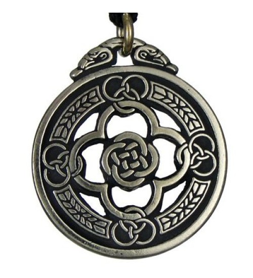 Celtic Knot Warrior Shield Protection Necklace