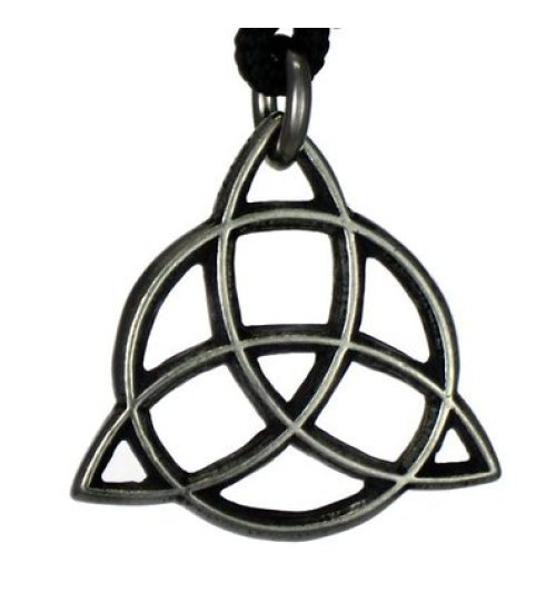 Fairy Shield Pewter Goddess Trinity Knot Pendant