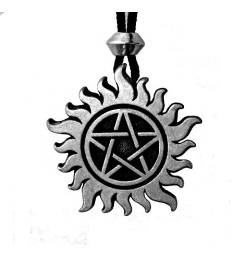 Pentacle of Spiritual Protection Pewter Necklace