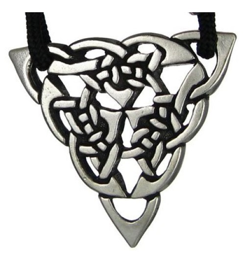 Triquetra Celtic Triple Knot Pewter Necklace