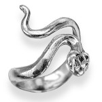 Adjustable Snake Ring in Sterling Silver