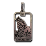 Strength Small Tarot Pendant