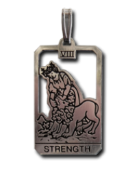 Strength Small Tarot Pendant