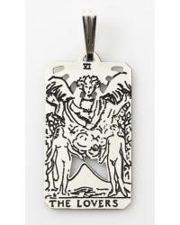 The Lovers Small Tarot Pendant