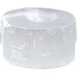 Selenite Flat Tea Light Candle Holder