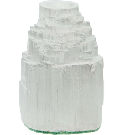 Selenite Iceberg Mini Taper Candle Holder