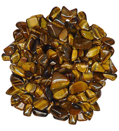 Tiger Eye Tumbled Stones - 1 Pound Bag