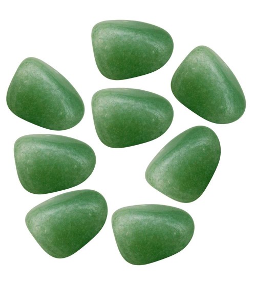 Green Aventurine Tumbled Stones - 1 Pound Bag