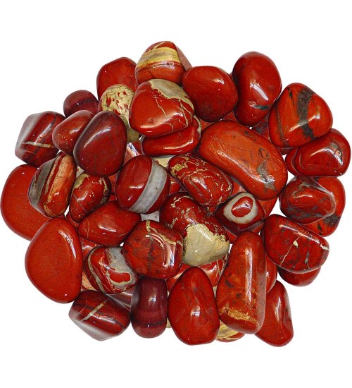 Red Jasper Tumbled Stones - 1 Pound Bag