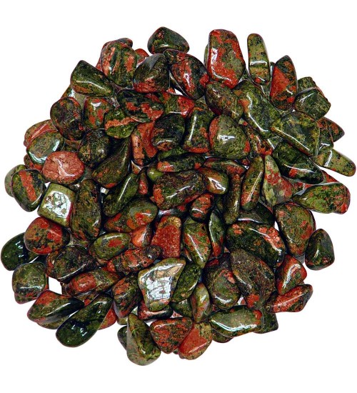 Unakite Tumbled Stones - 1 Pound Bag