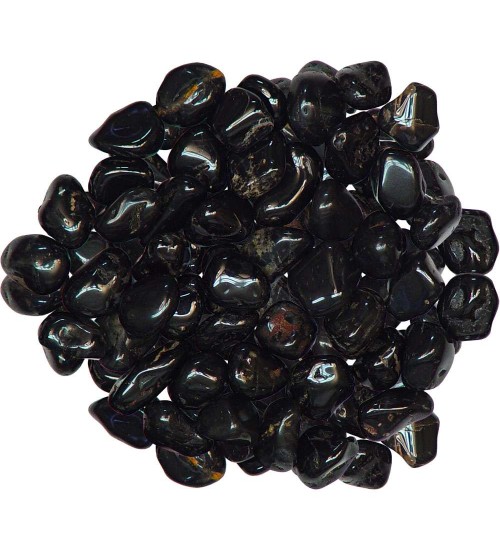 Black Onyx Tumbled Stones - 1 Pound Bag